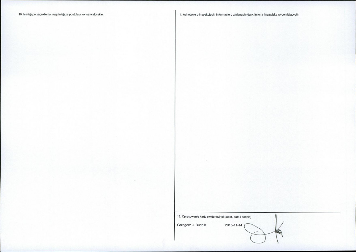 Karta obiektu niewpisanego do rejestru, skan nr 2