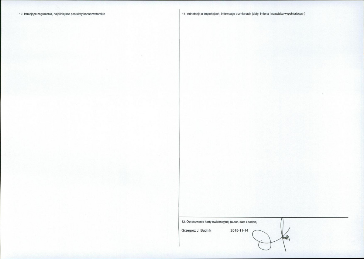 Karta obiektu niewpisanego do rejestru, skan nr 2