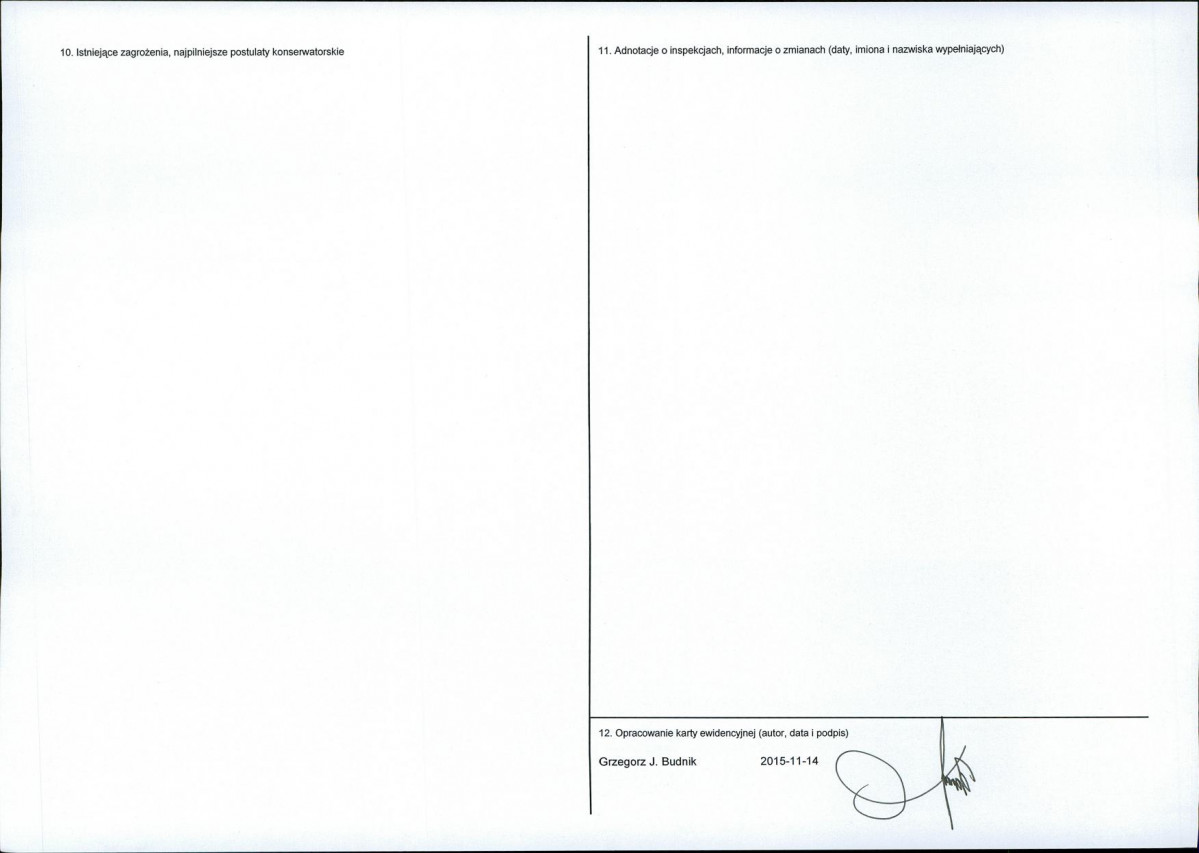 Karta obiektu niewpisanego do rejestru, skan nr 2