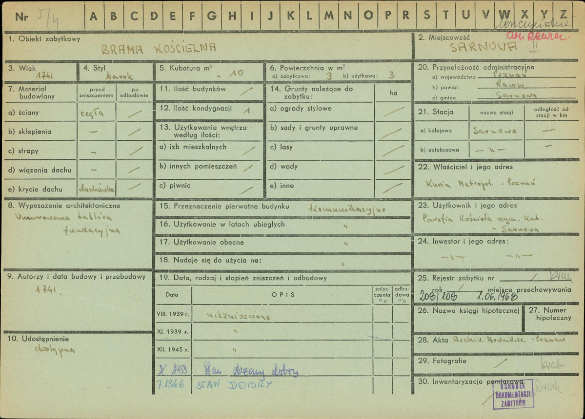 Karta zielona, skan nr 1