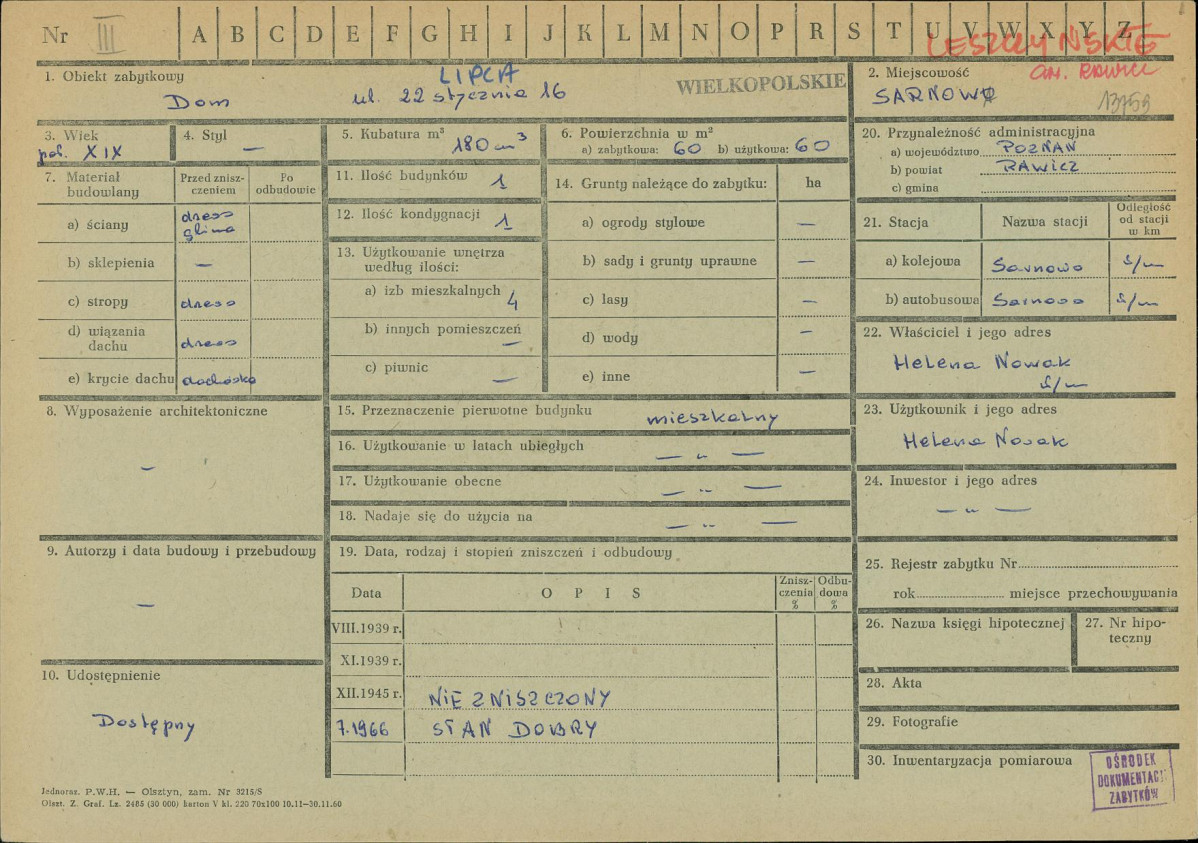 KZ - Karta zielona, skan nr 1