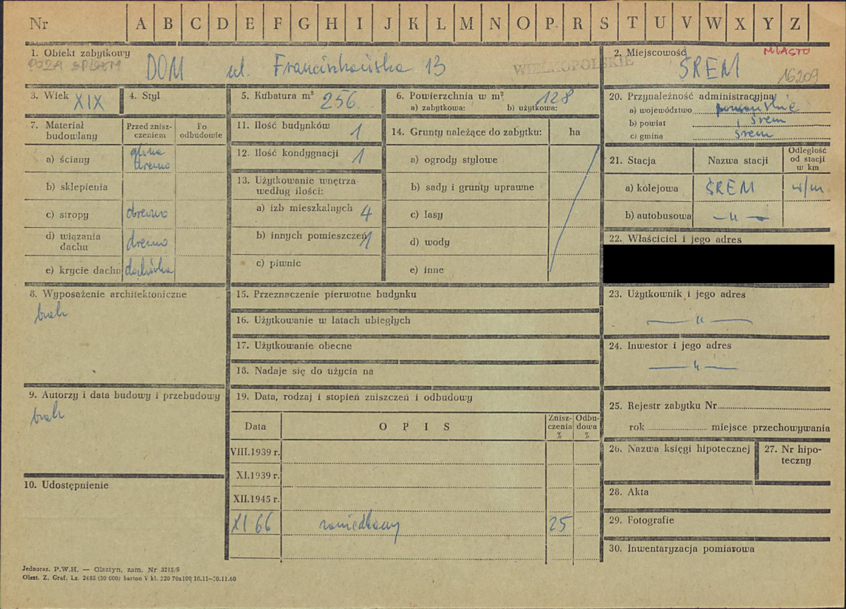 KZ - Karta zielona, skan nr 1