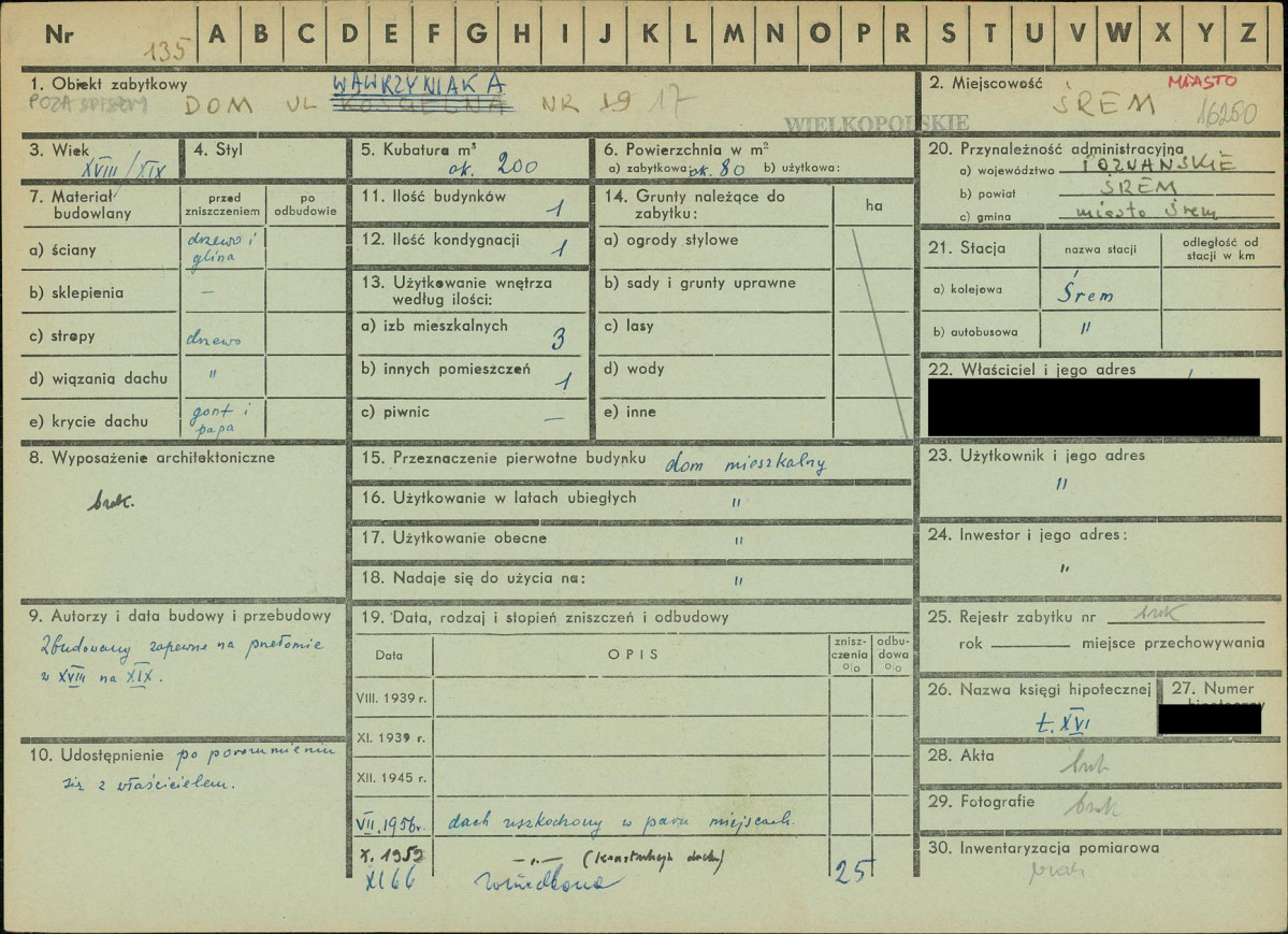 KZ - Karta zielona, skan nr 1