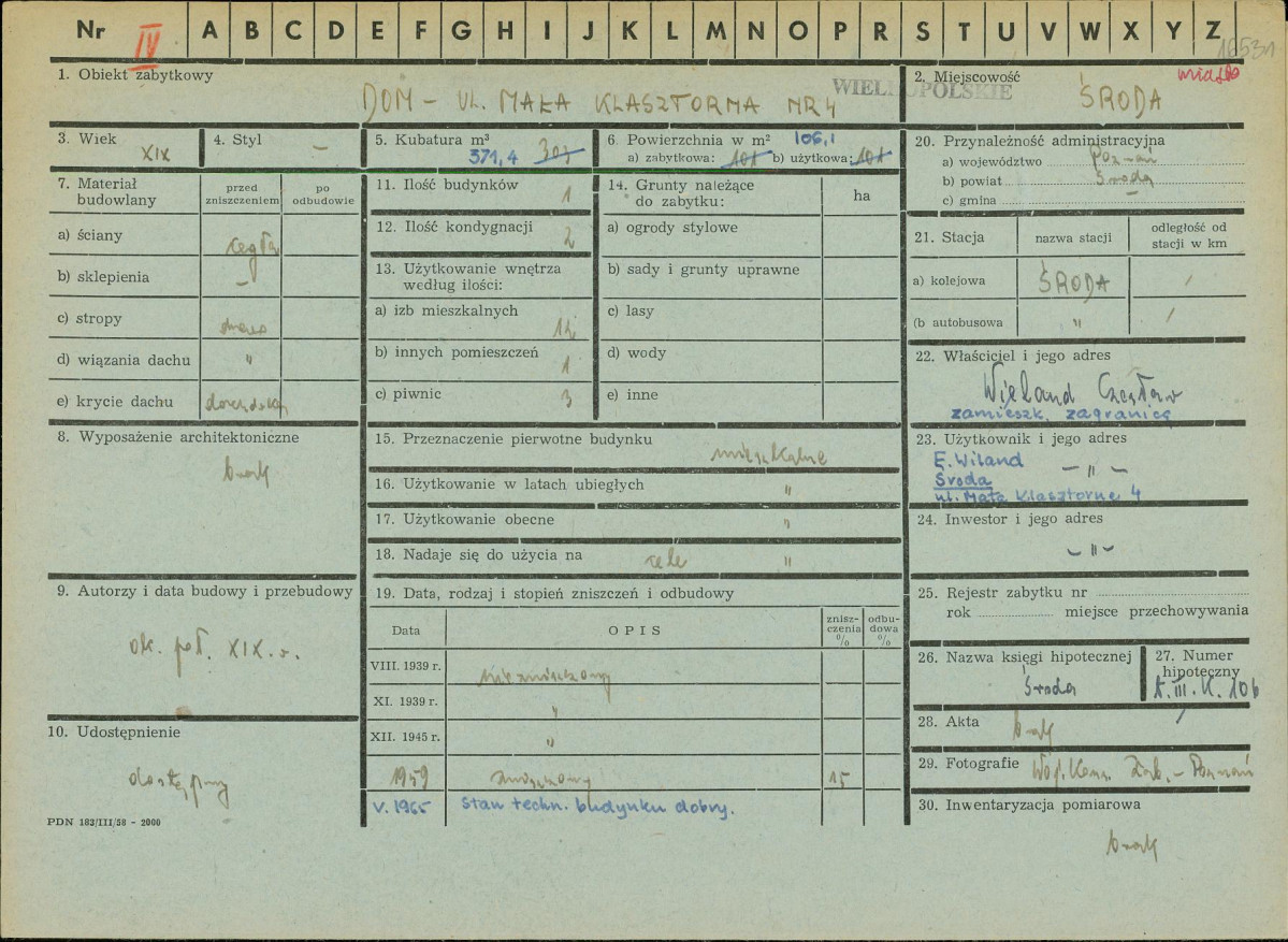 Karta zielona, skan nr 1