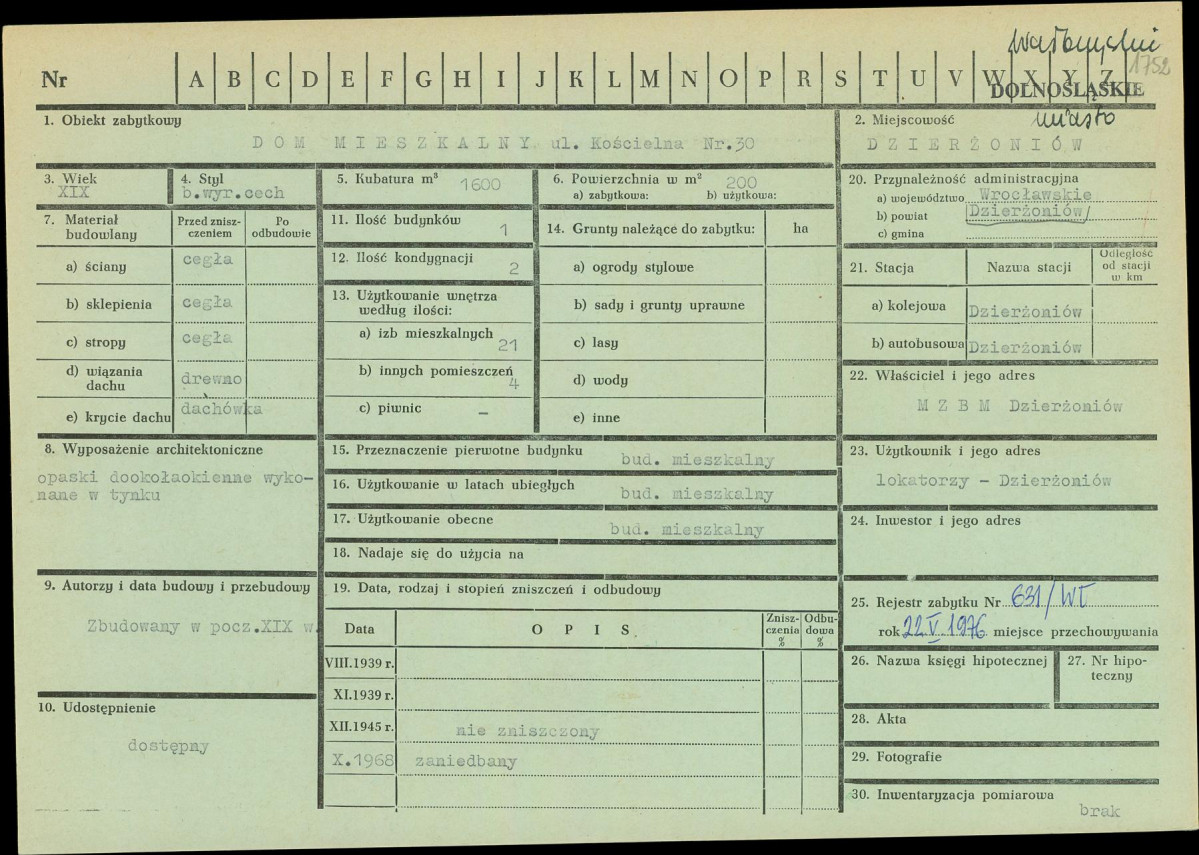 KZ - Karta zielona, skan nr 1