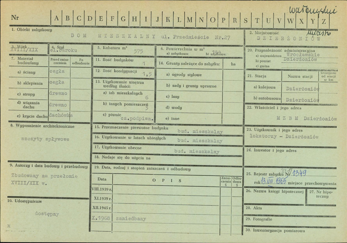 KZ - Karta zielona, skan nr 1