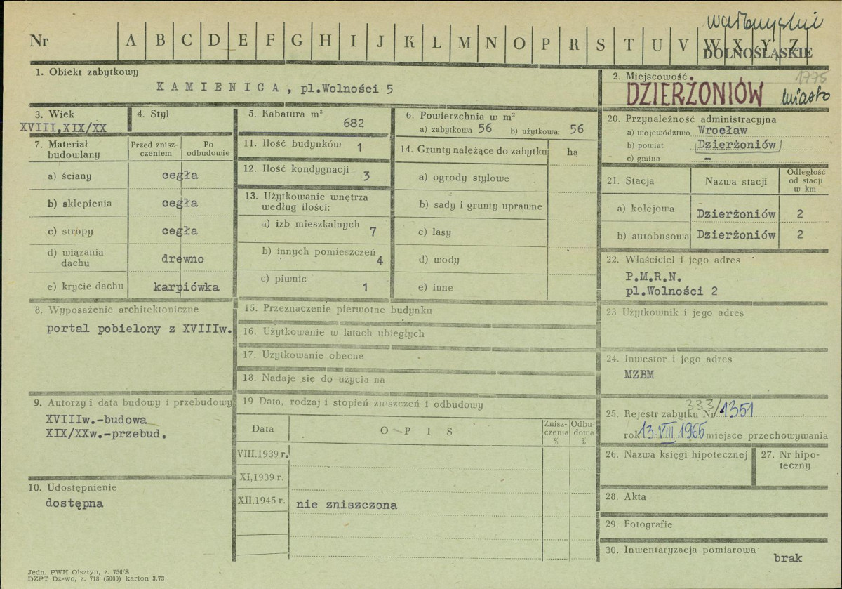 KZ - Karta zielona, skan nr 1