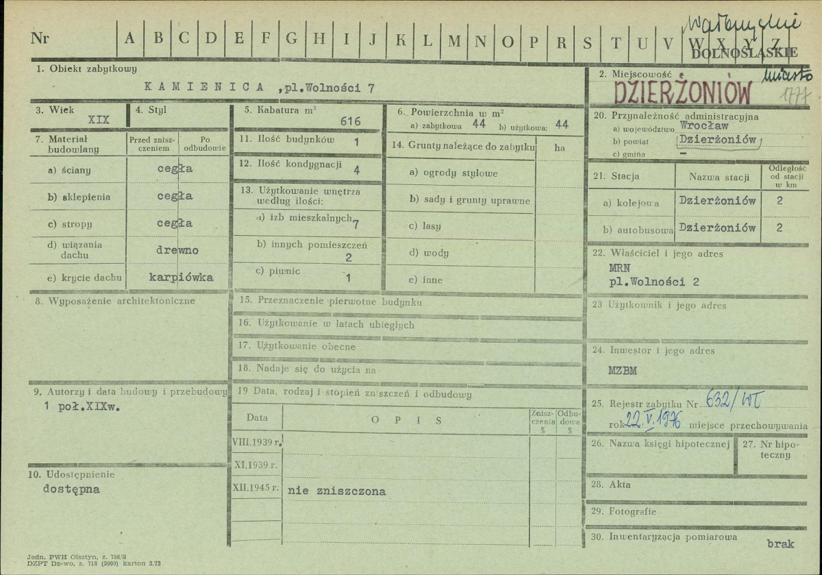 KZ - Karta zielona, skan nr 1
