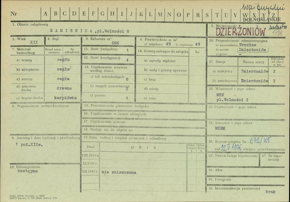 KZ - Karta zielona, skan nr 1