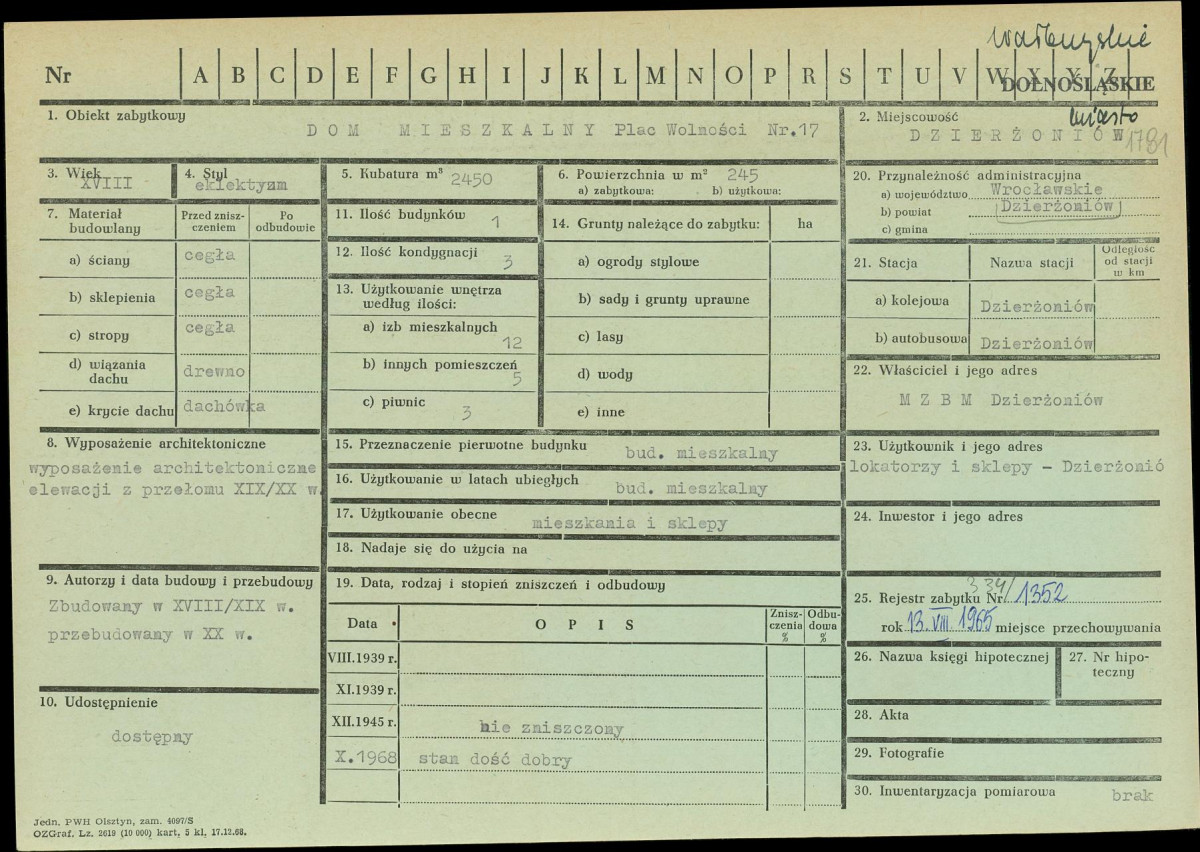 KZ - Karta zielona, skan nr 1