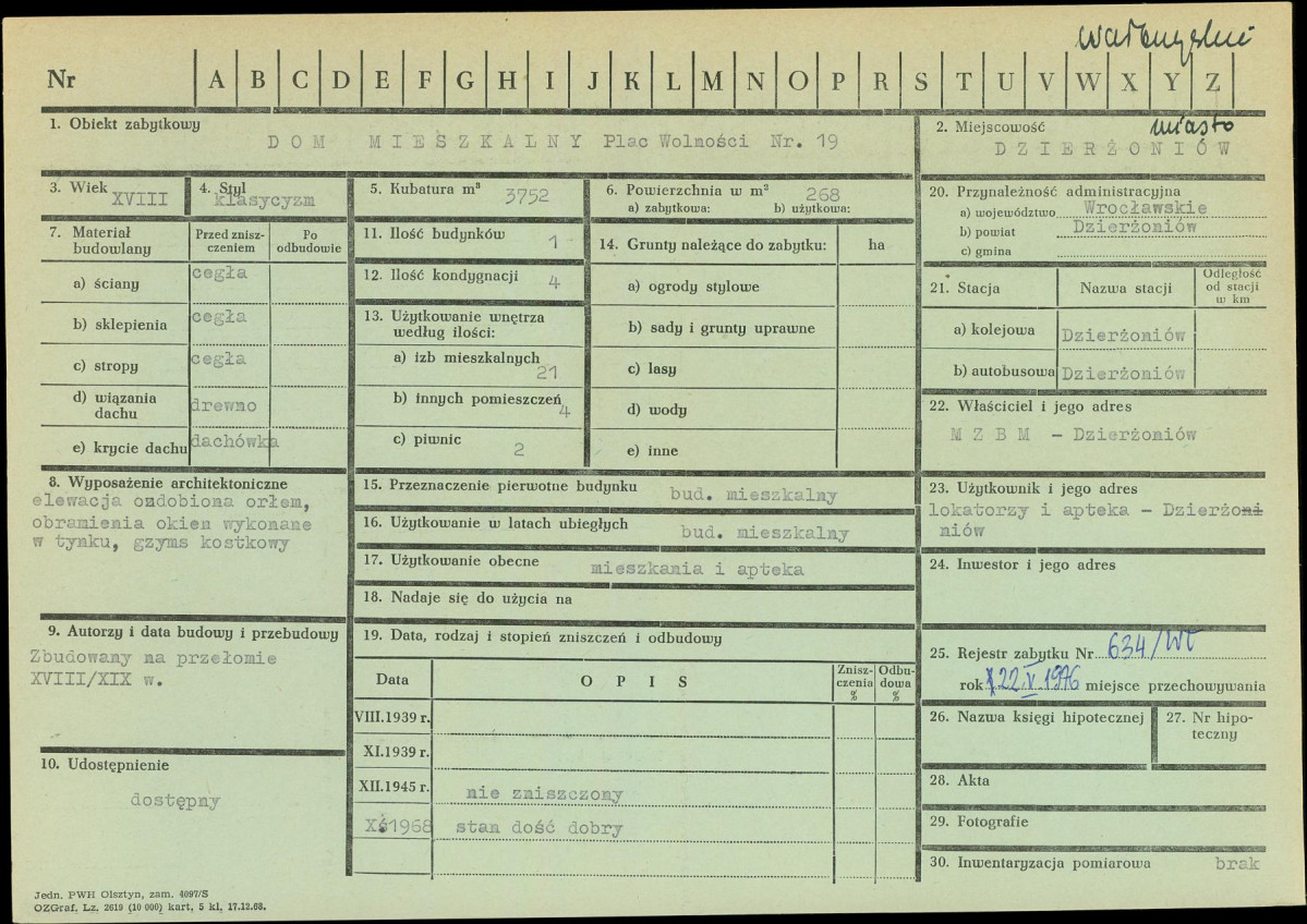 KZ - Karta zielona, skan nr 1