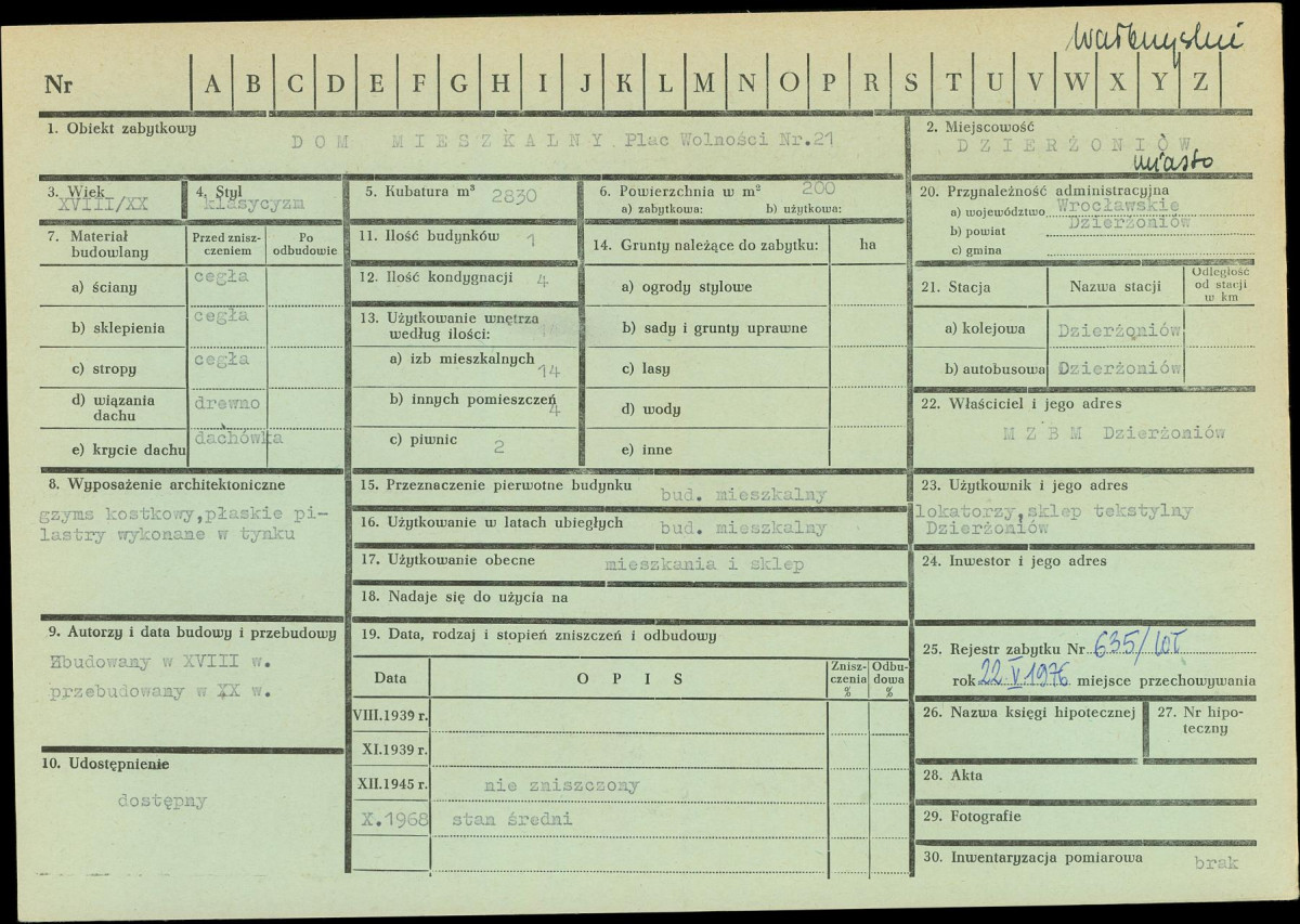 KZ - Karta zielona, skan nr 1