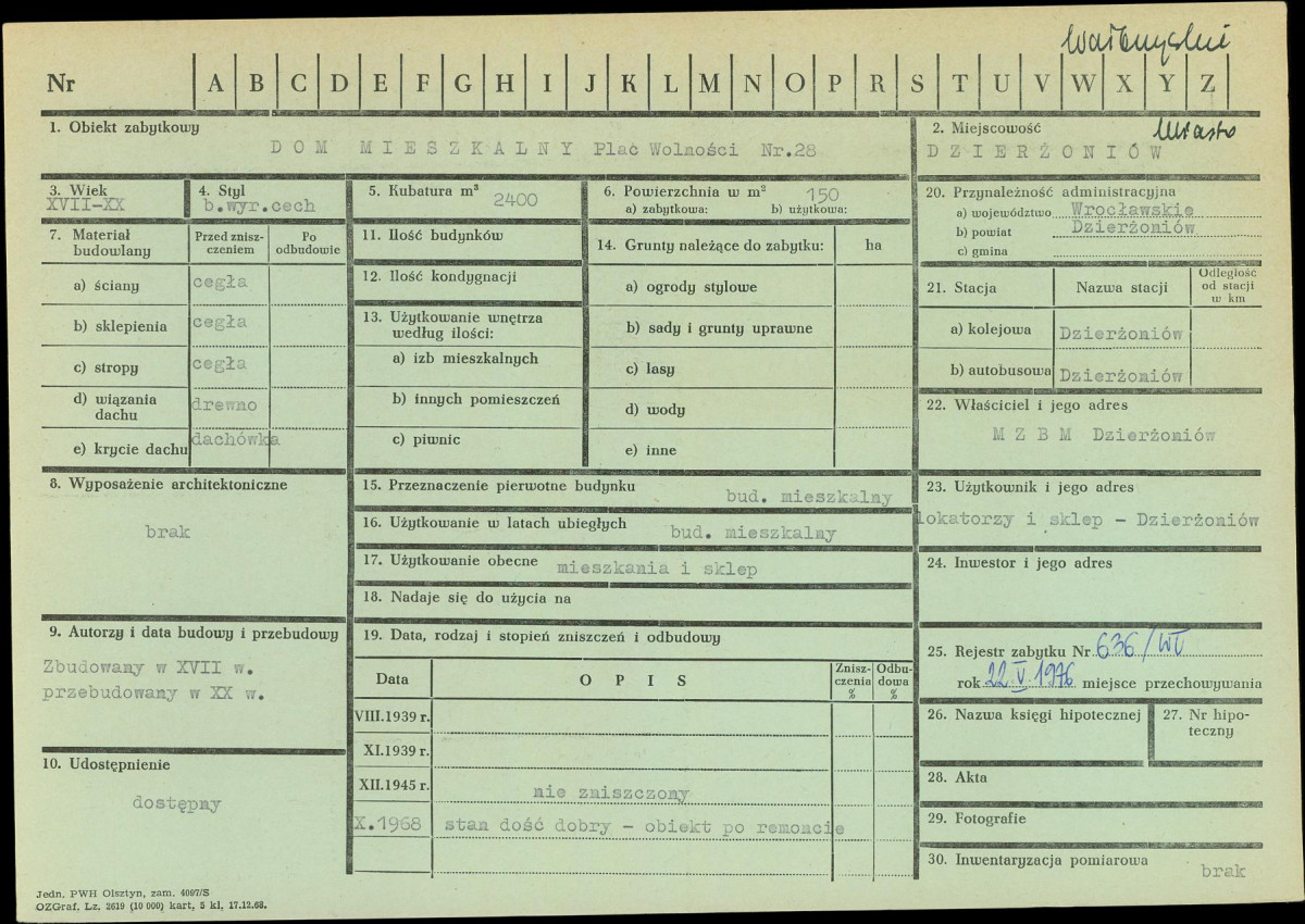 KZ - Karta zielona, skan nr 1
