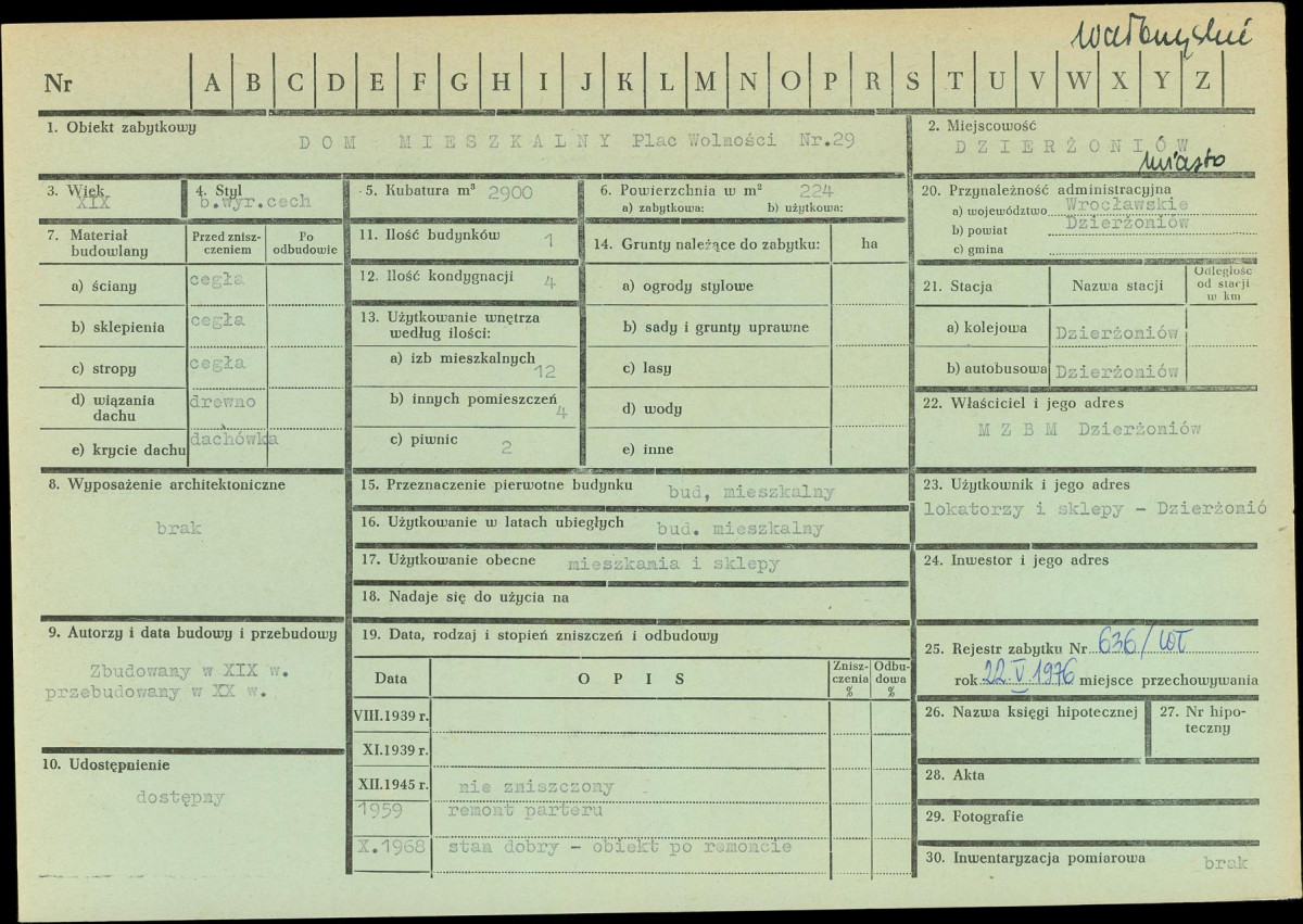 KZ - Karta zielona, skan nr 1