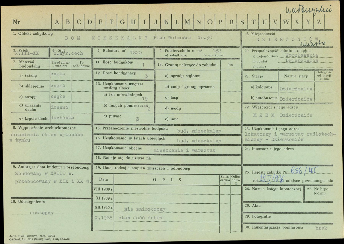 KZ - Karta zielona, skan nr 1