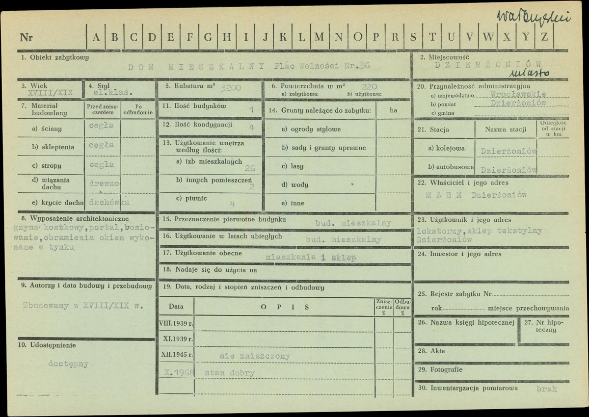 KZ - Karta zielona, skan nr 1