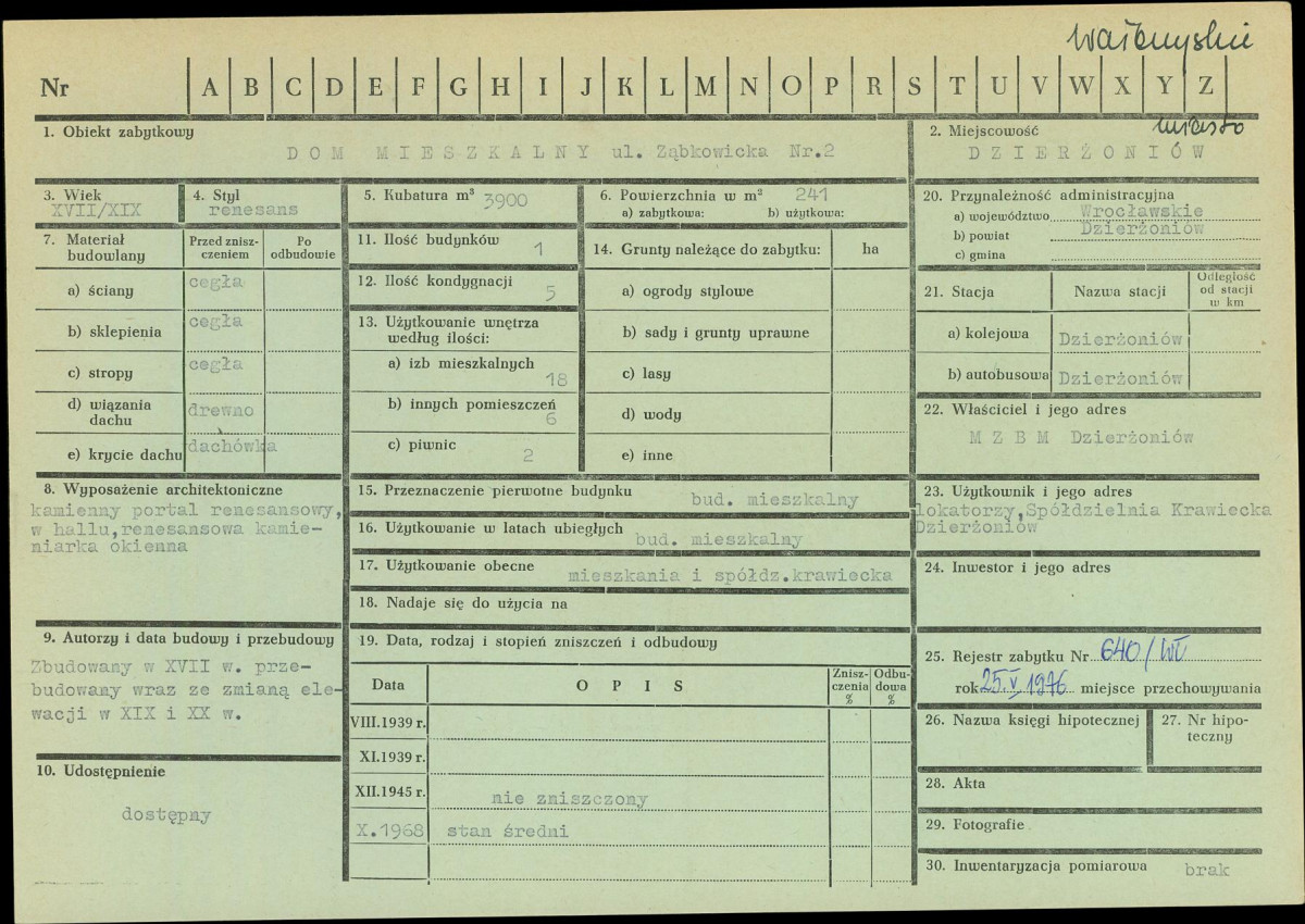 KZ - Karta zielona, skan nr 1