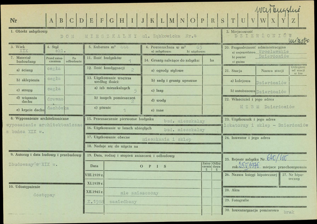 KZ - Karta zielona, skan nr 1
