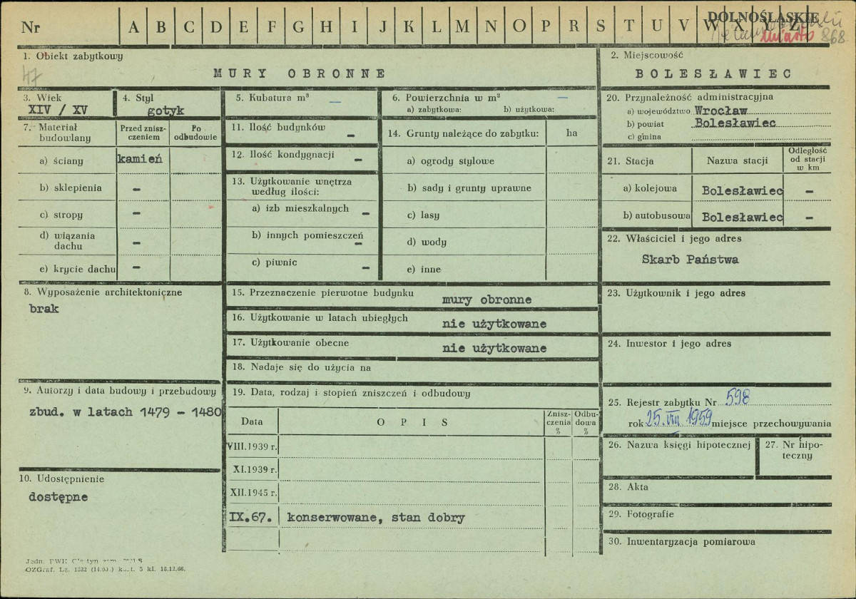 KZ - Karta zielona, skan nr 1