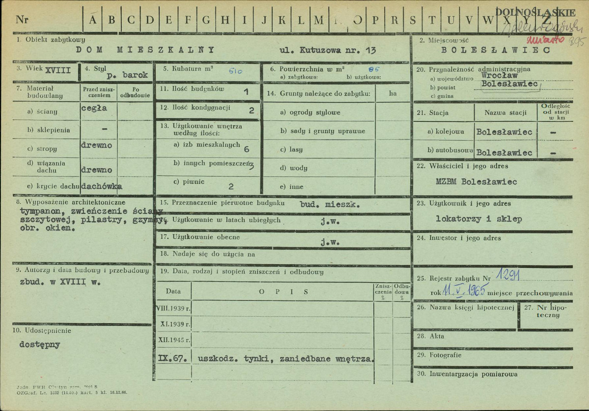 KZ - Karta zielona, skan nr 1