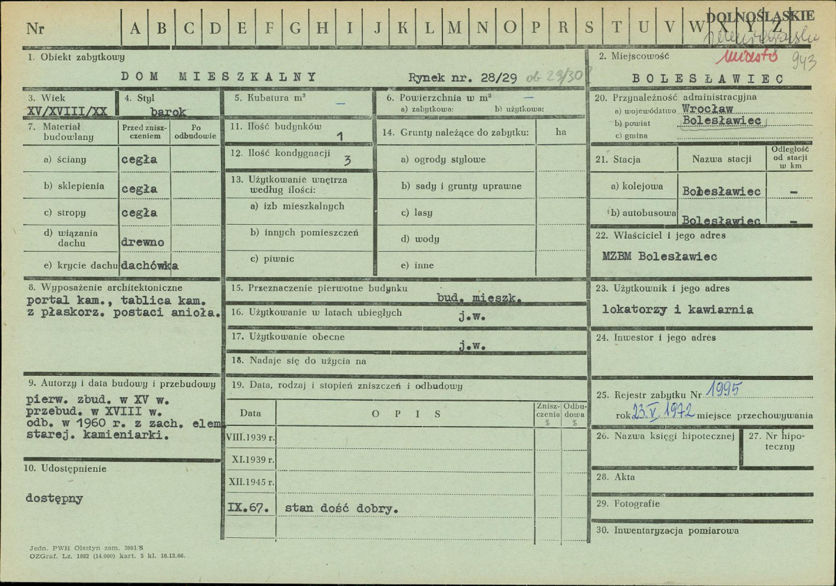 KZ - Karta zielona, skan nr 1