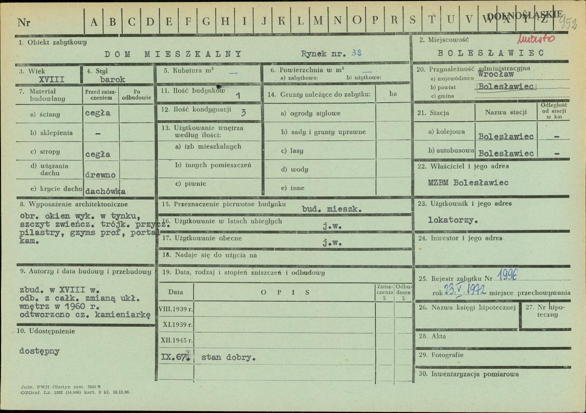 KZ - Karta zielona, skan nr 1