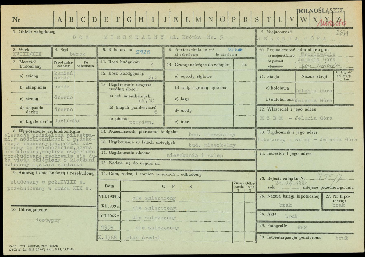 Karta zielona, skan nr 1