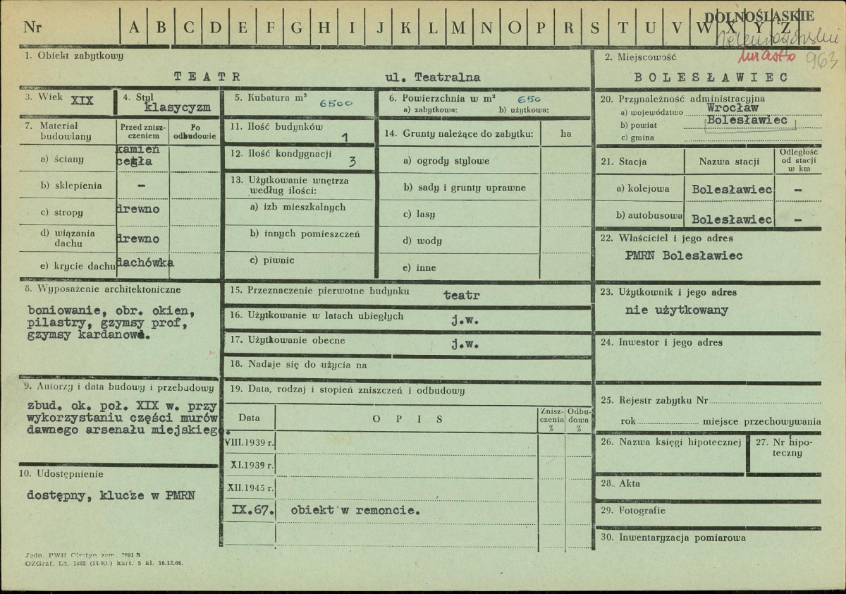 KZ - Karta zielona, skan nr 1