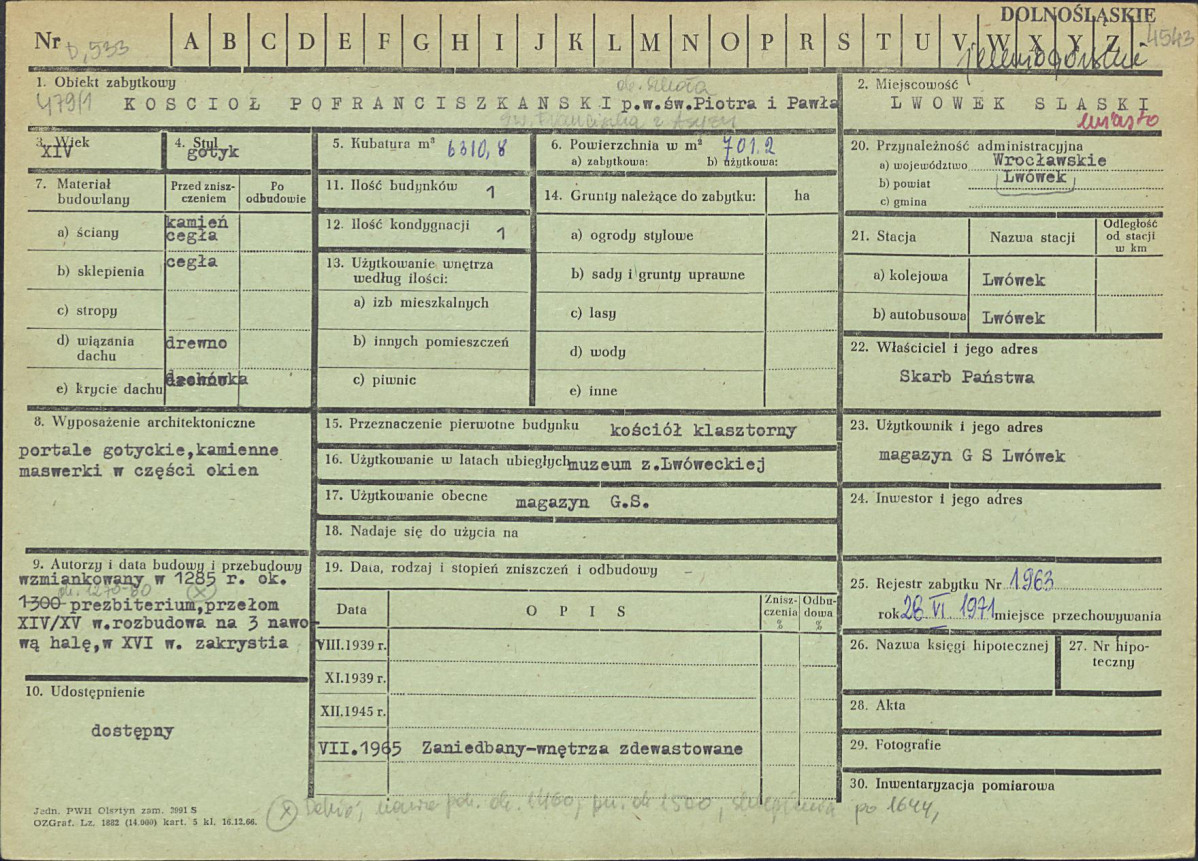 KZ - Karta zielona, skan nr 1