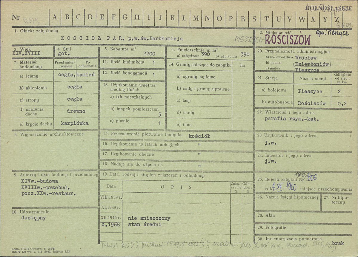 KZ - Karta zielona, skan nr 1