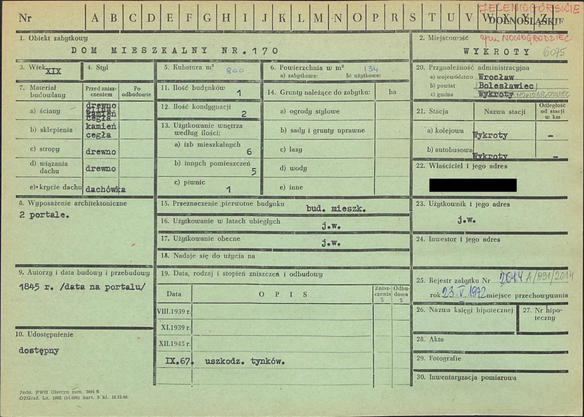 KZ - Karta zielona, skan nr 1