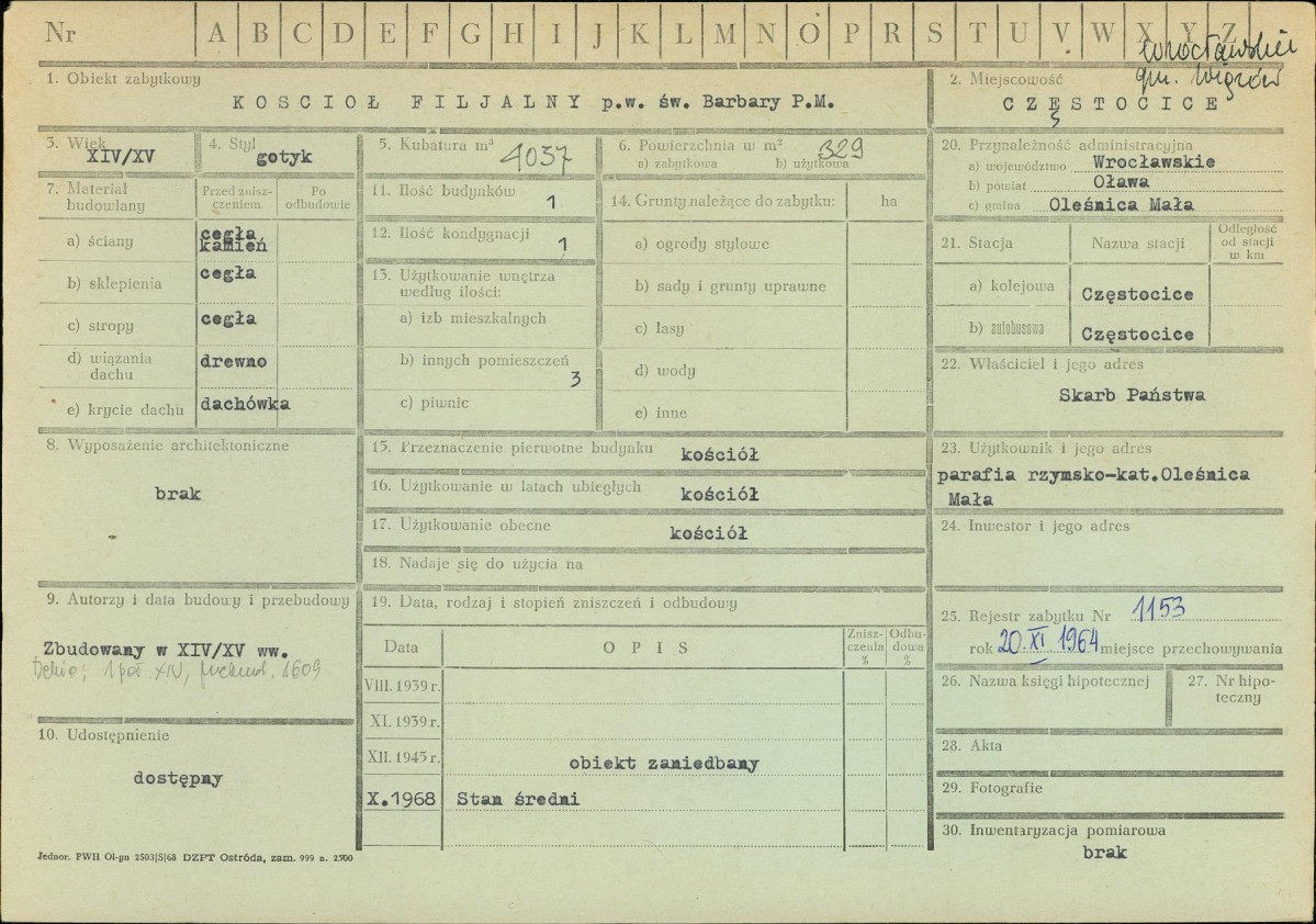 Karta zielona, skan nr 1