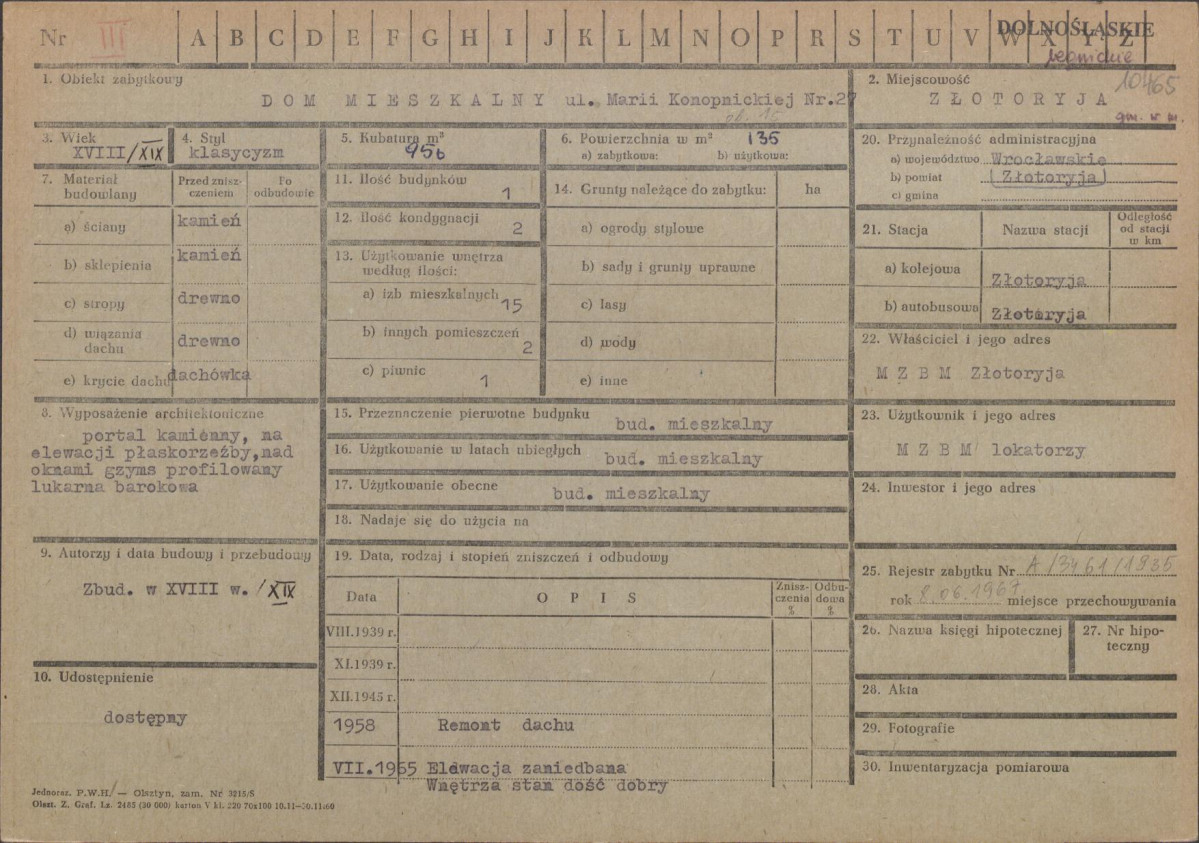 KZ - Karta zielona, skan nr 1