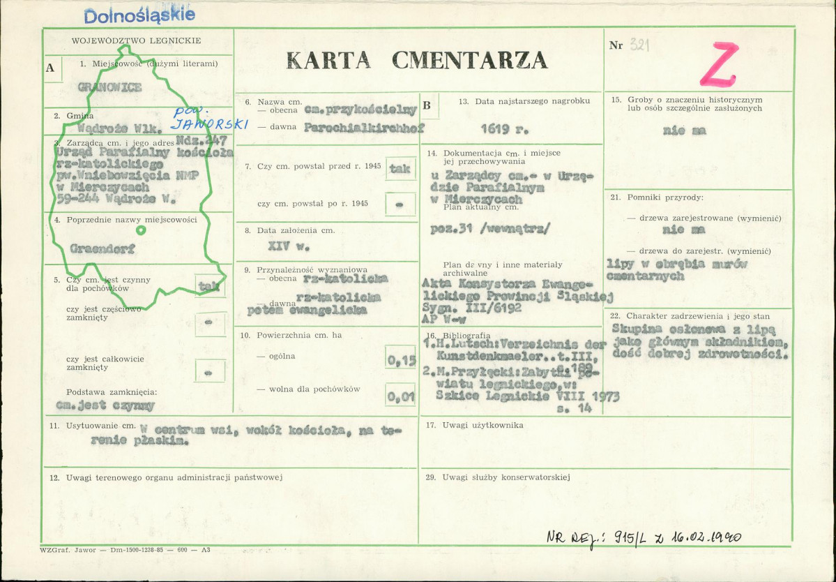 Karta cmentarza, skan nr 1