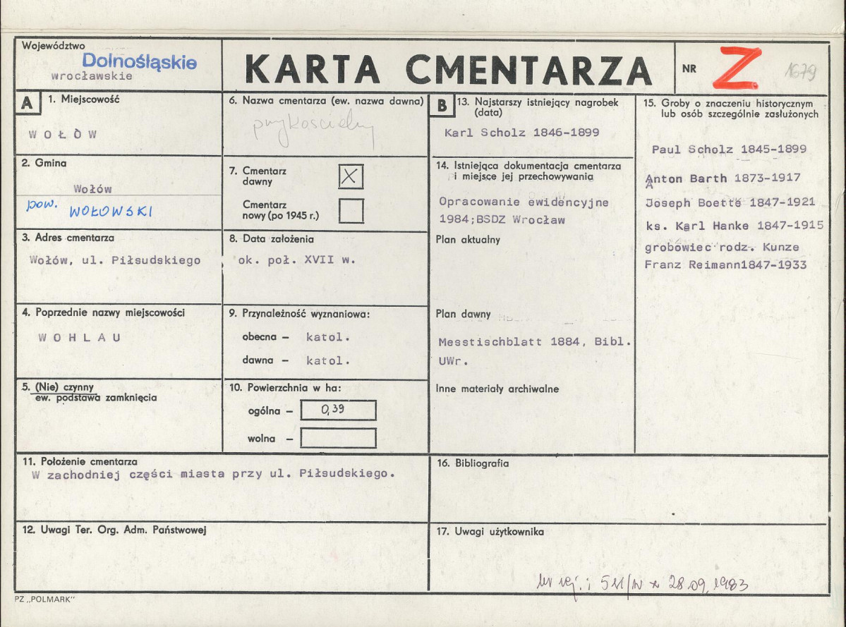 Karta cmentarza, skan nr 1