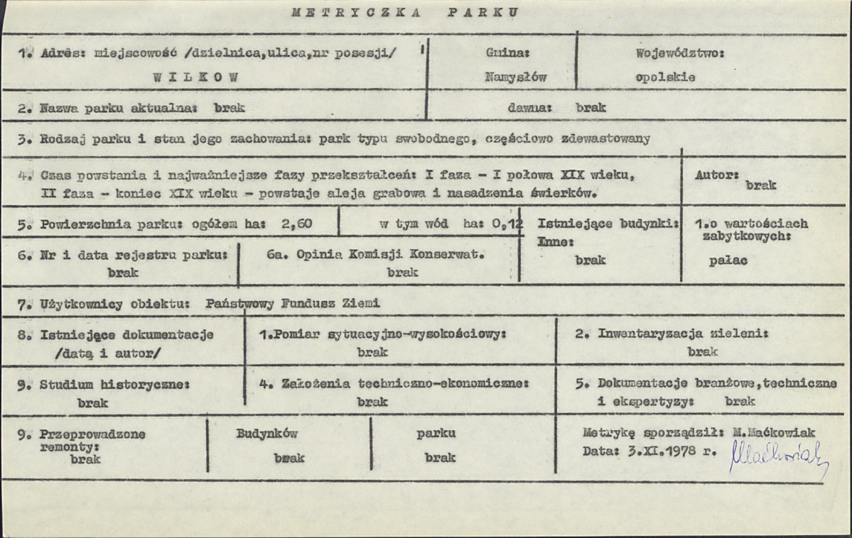 EP - Ewidencja parkowa, skan nr 6