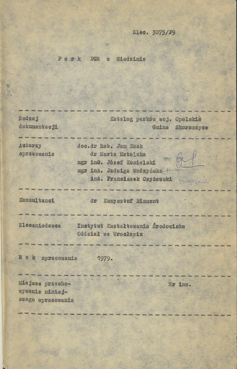 EP - Ewidencja parkowa, skan nr 6