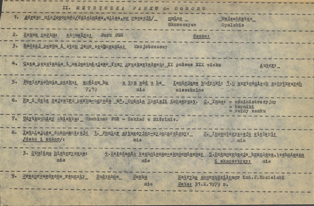 EP - Ewidencja parkowa, skan nr 12