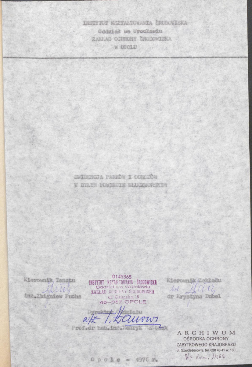 EP - Ewidencja parkowa, skan nr 3