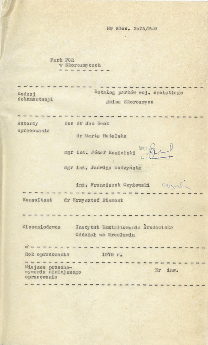 EP - Ewidencja parkowa, skan nr 6