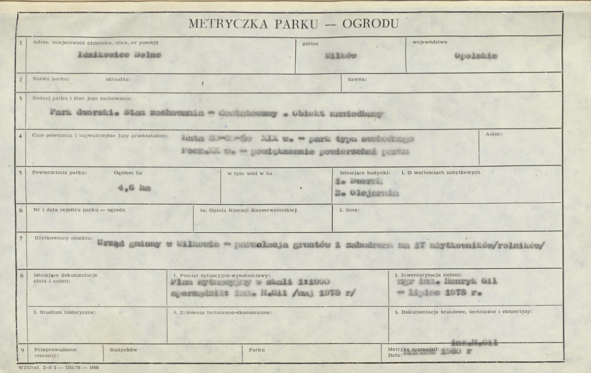 EP - Ewidencja parkowa, skan nr 6