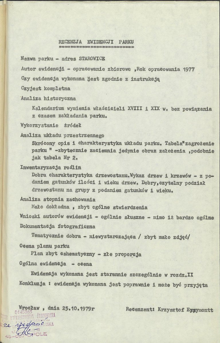 EP - Ewidencja parkowa, skan nr 6