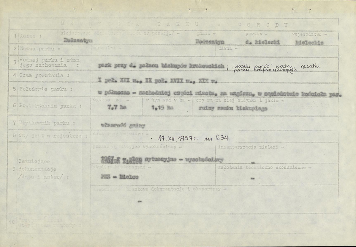 Ewidencja parkowa, skan nr 5