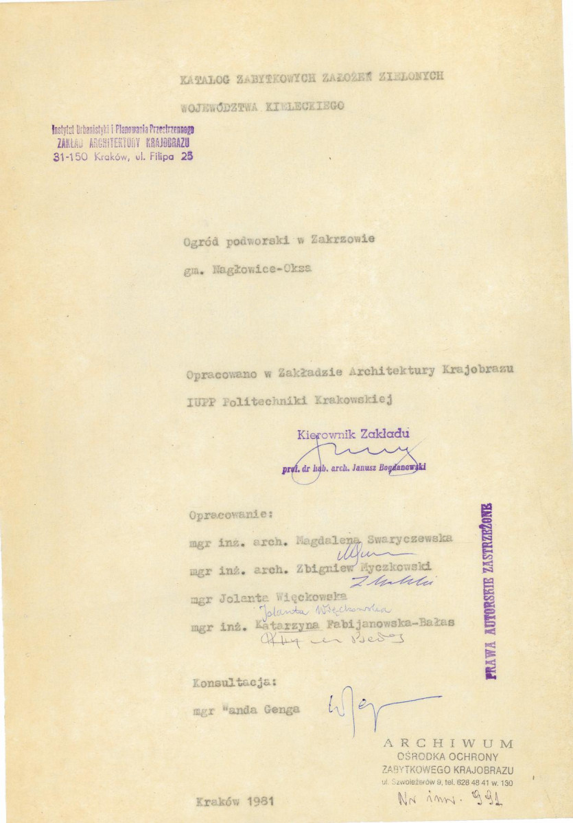 Ewidencja parkowa, skan nr 7