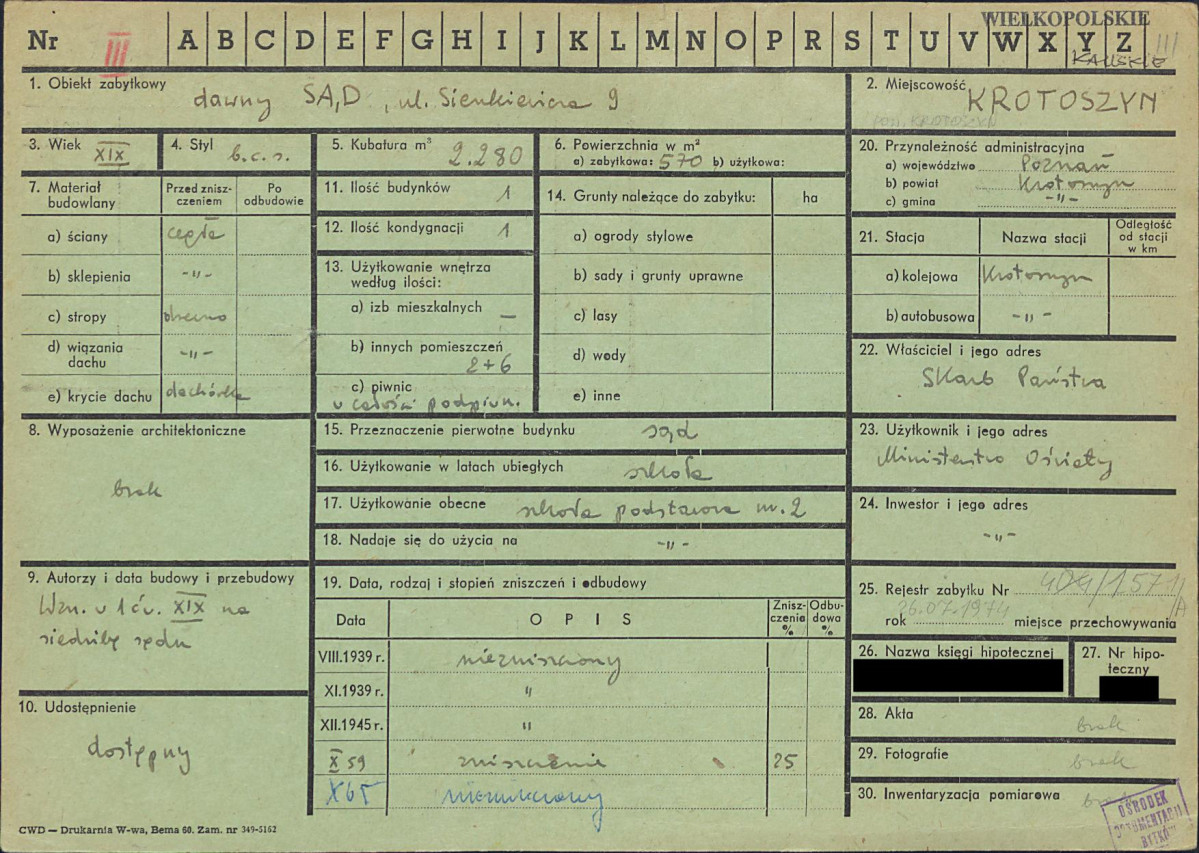 KZ - Karta zielona, skan nr 1
