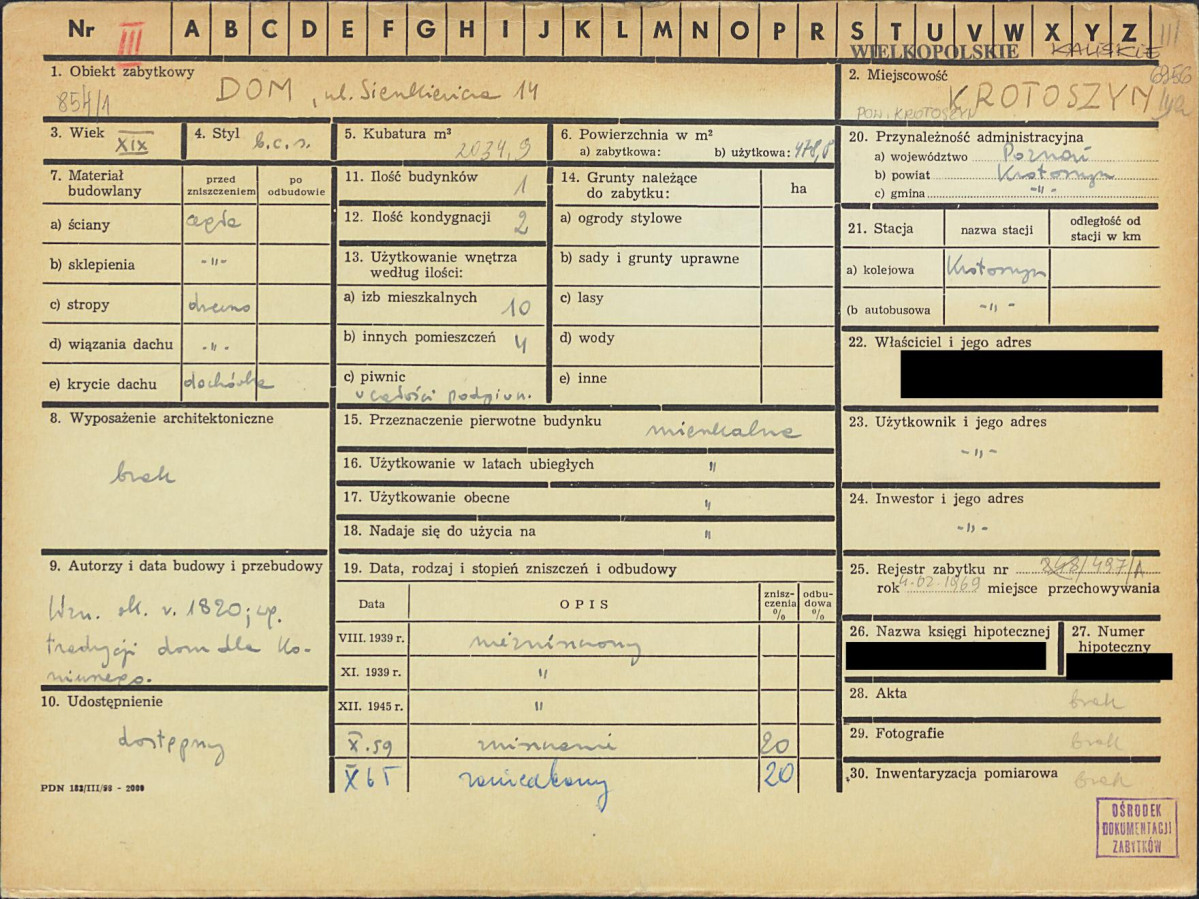 KZ - Karta zielona, skan nr 1