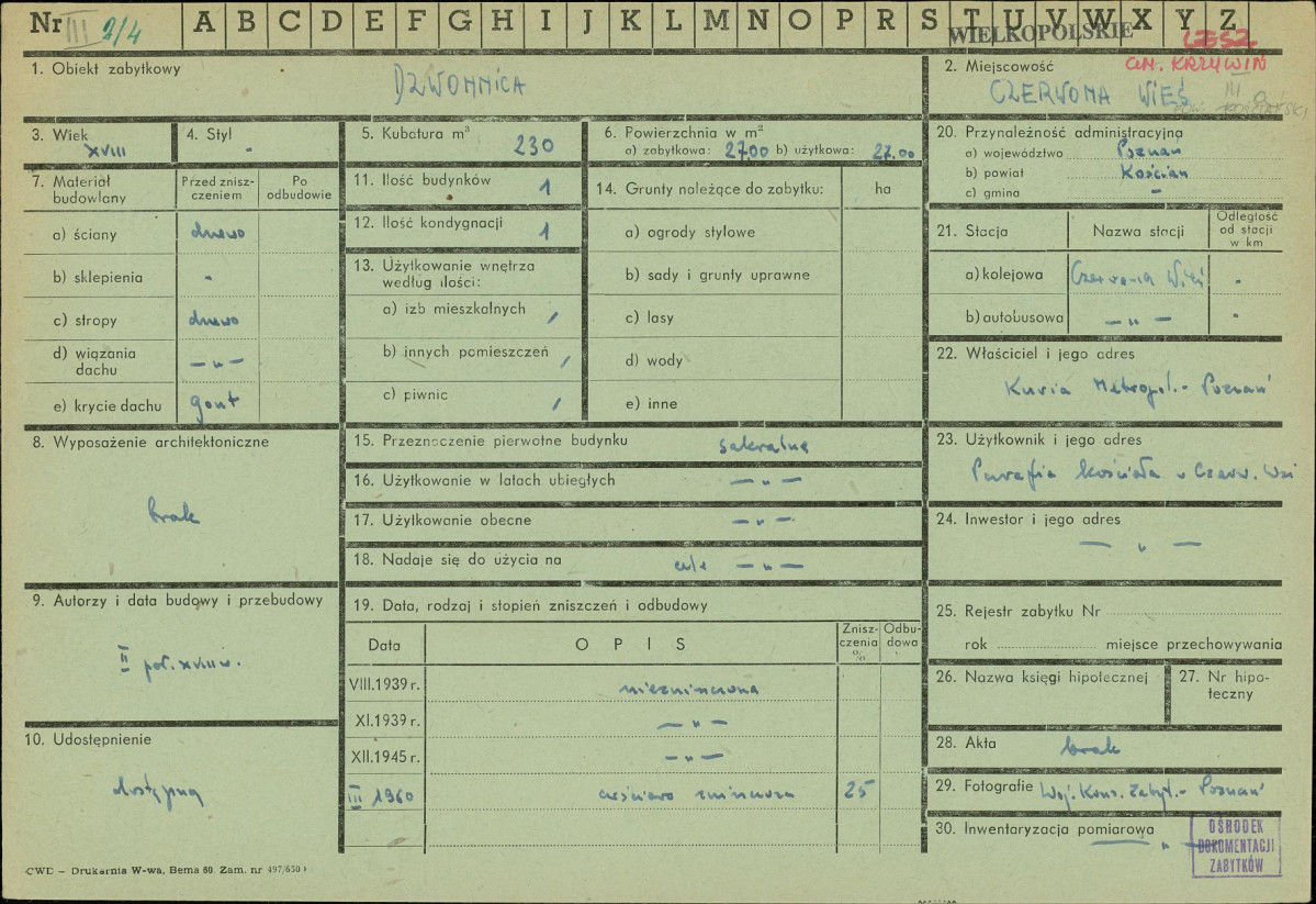 Karta zielona, skan nr 1