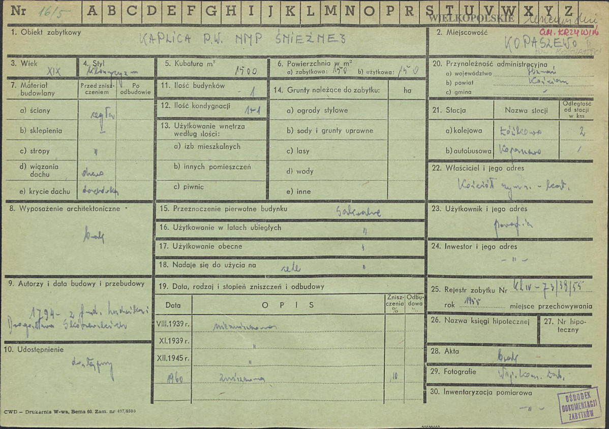 Karta zielona, skan nr 1