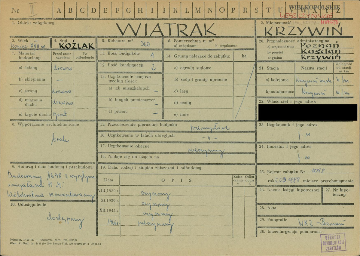 KZ - Karta zielona, skan nr 1