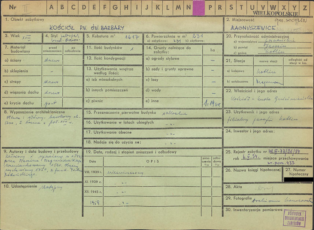 KZ - Karta zielona, skan nr 1